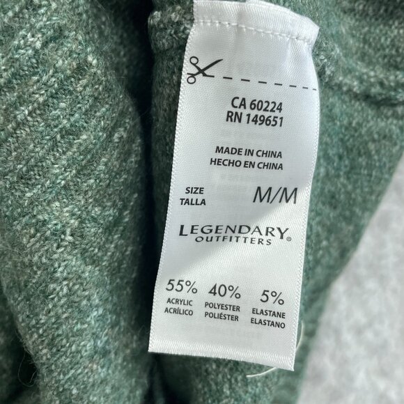 NEW Legendary outfitters Women's Sweater M Soft and Cozy Crewneck Green - Picture 9 of 10